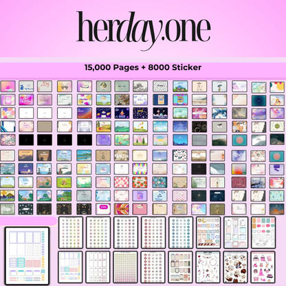 MEGA DIGITAL PLANNER BUNDLE 15K+ PAGES, 8K+ STICKERS